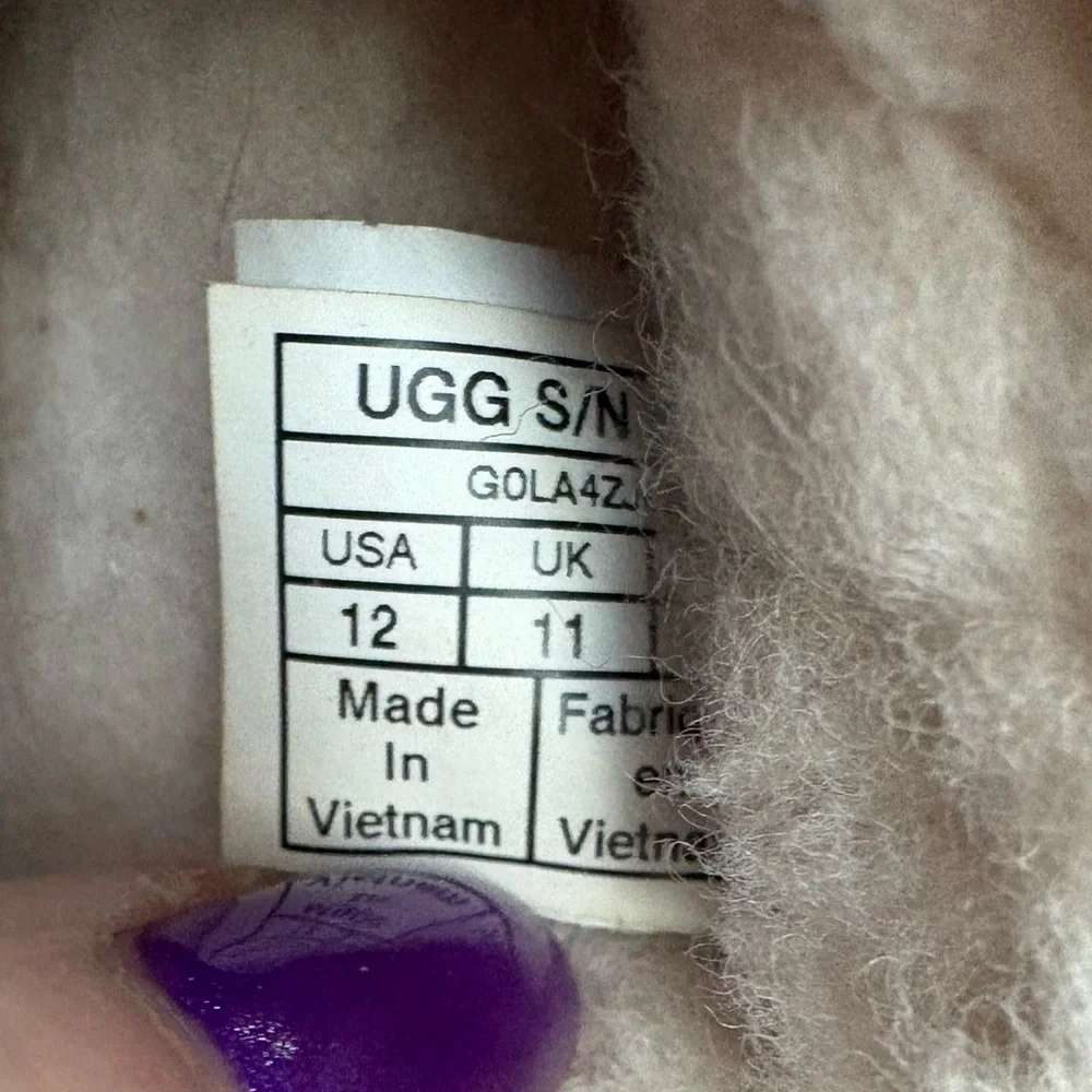 Kids Uggs Brown Slip on Clogs/Slippers Size 12 Like New